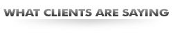 What Clients are Saying